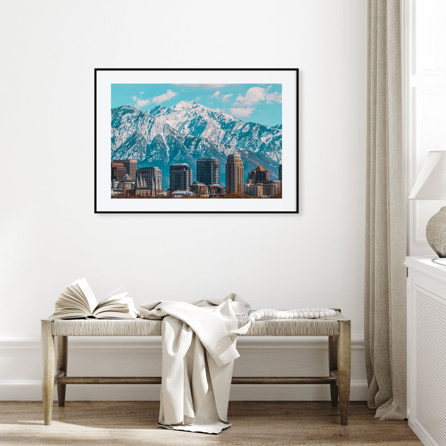 Salt Lake City Landscape Color Poster
