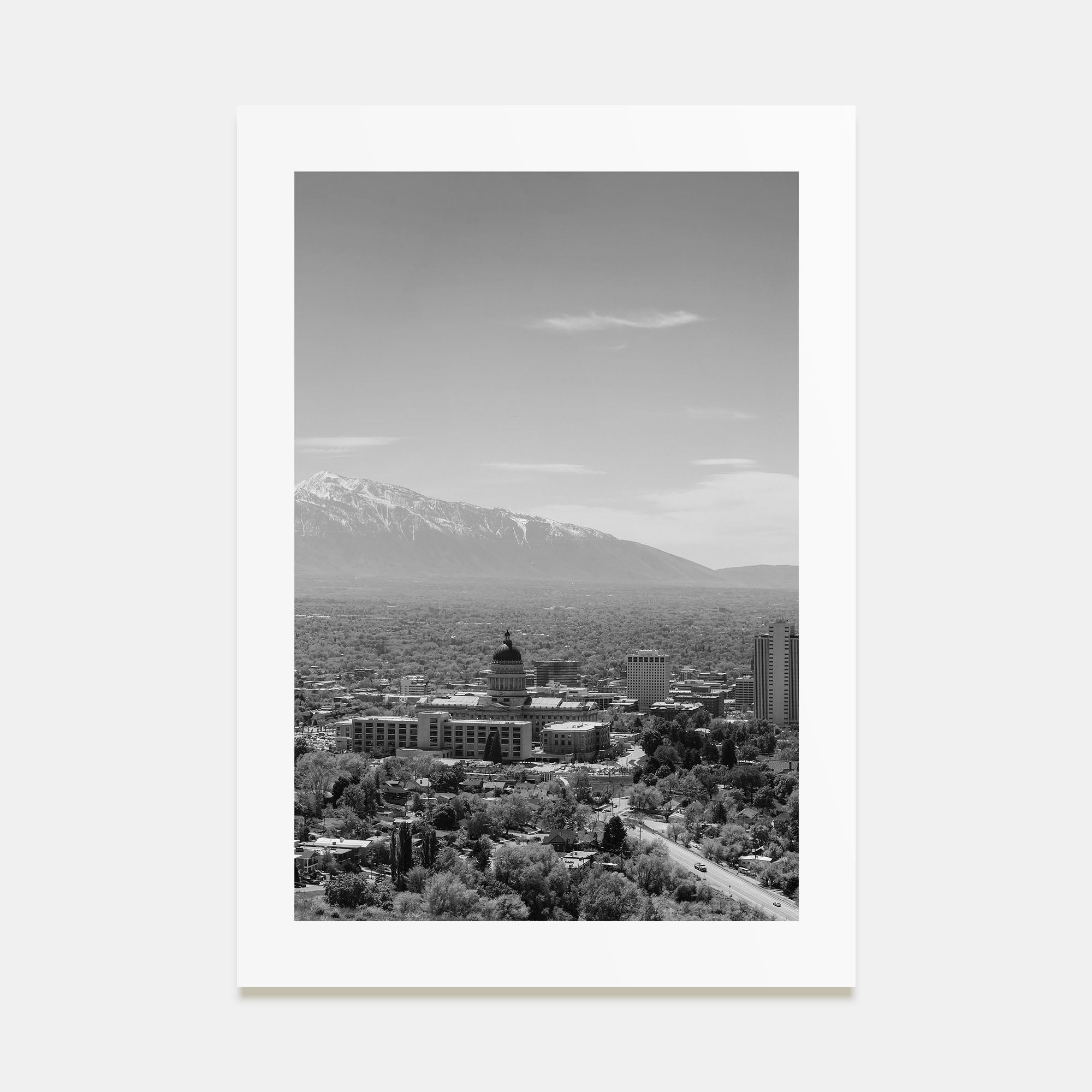 Salt Lake City Photo B&W No 1 Poster