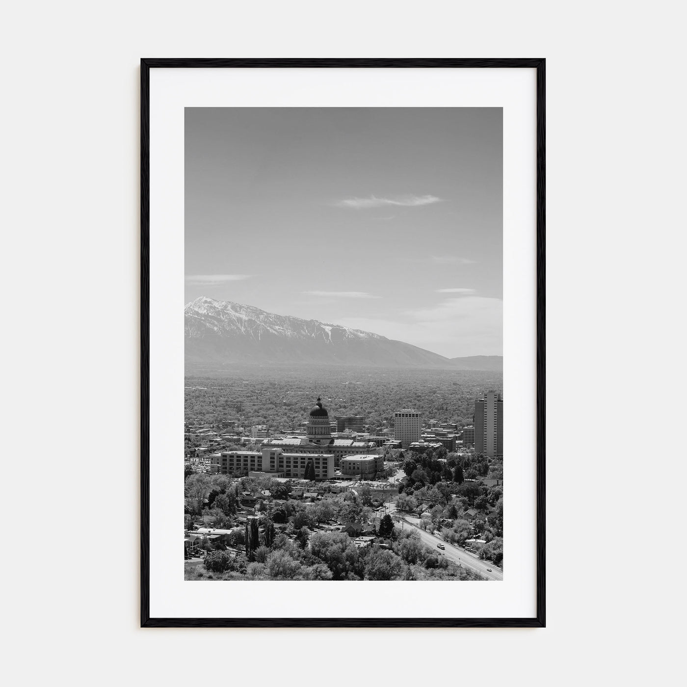 Salt Lake City Photo B&W No 1 Poster