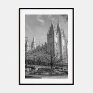 Salt Lake City Photo B&W No 2 Poster