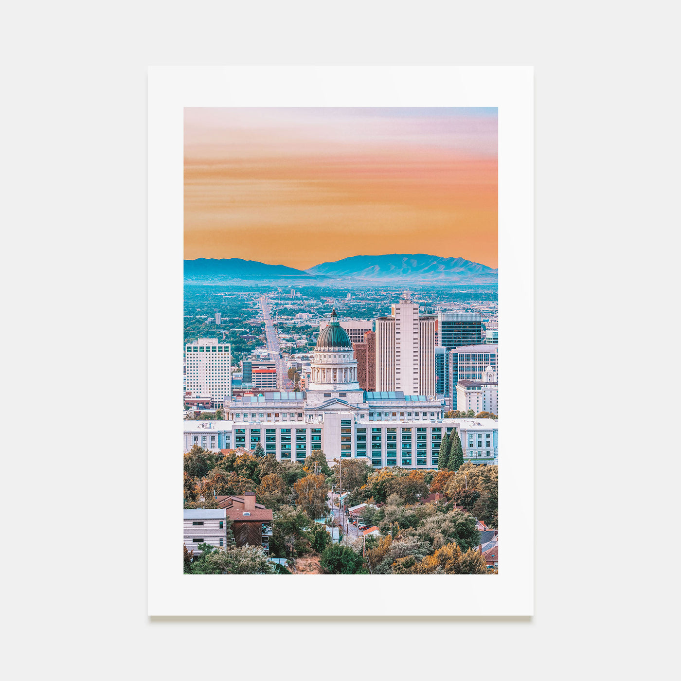 Salt Lake City Photo Color No 1 Poster