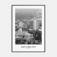 Salt Lake City Portrait B&W No 1 Poster