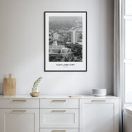 Salt Lake City Portrait B&W No 1 Poster