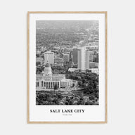 Salt Lake City Portrait B&W No 1 Poster