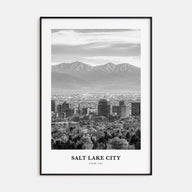 Salt Lake City Portrait B&W No 2 Poster