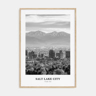 Salt Lake City Portrait B&W No 2 Poster