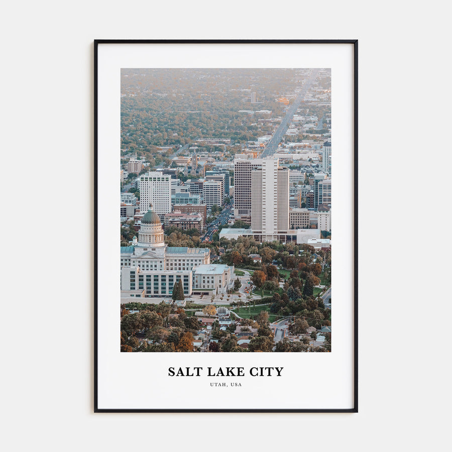 Salt Lake City Portrait Color Poster
