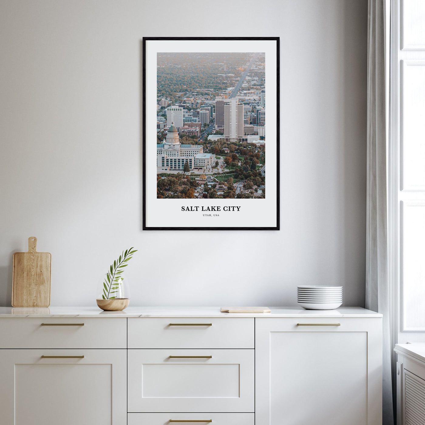 Salt Lake City Portrait Color Poster