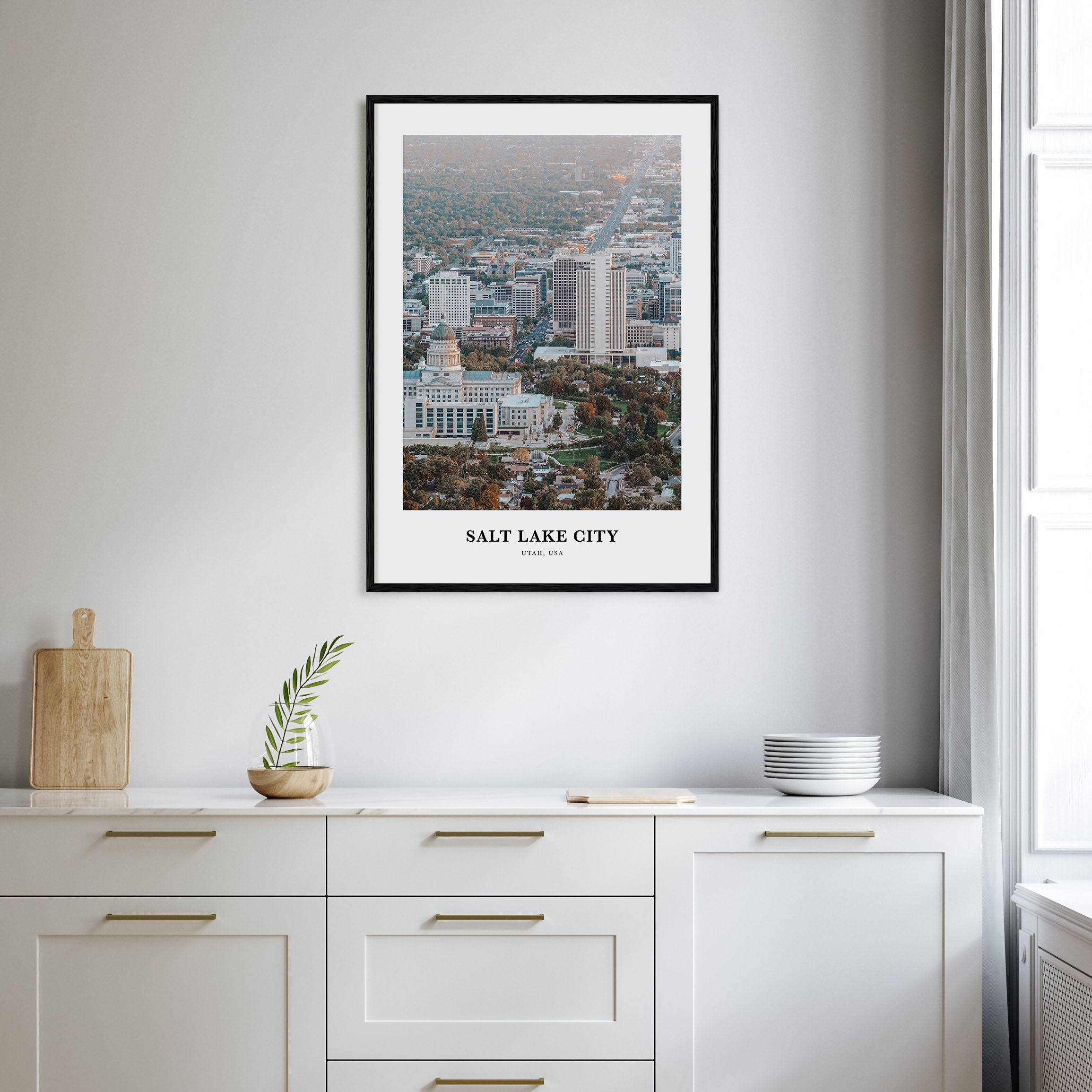 Salt Lake City Portrait Color Poster