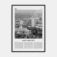 Salt Lake City Travel B&W No 2 Poster