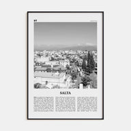 Salta Travel B&W Poster