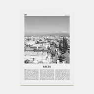 Salta Travel B&W Poster