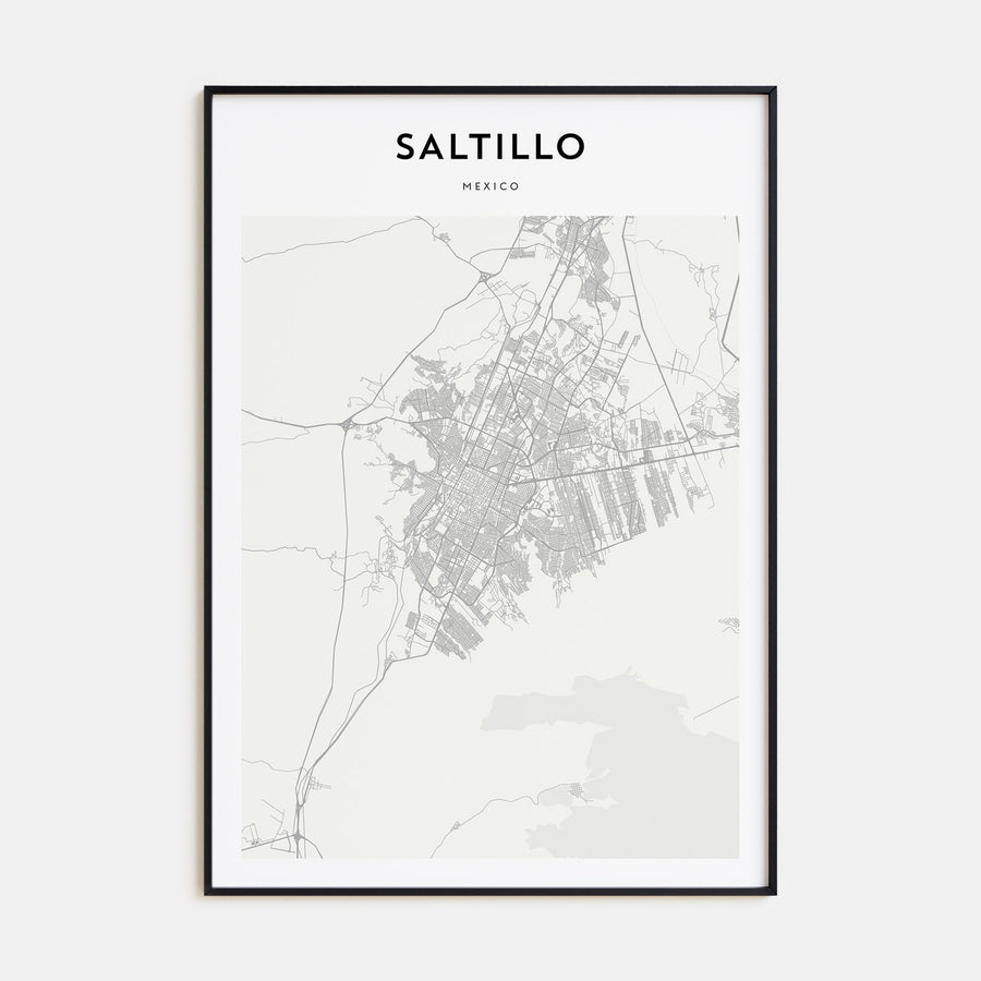 Saltillo Map Portrait Poster