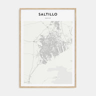 Saltillo Map Portrait Poster