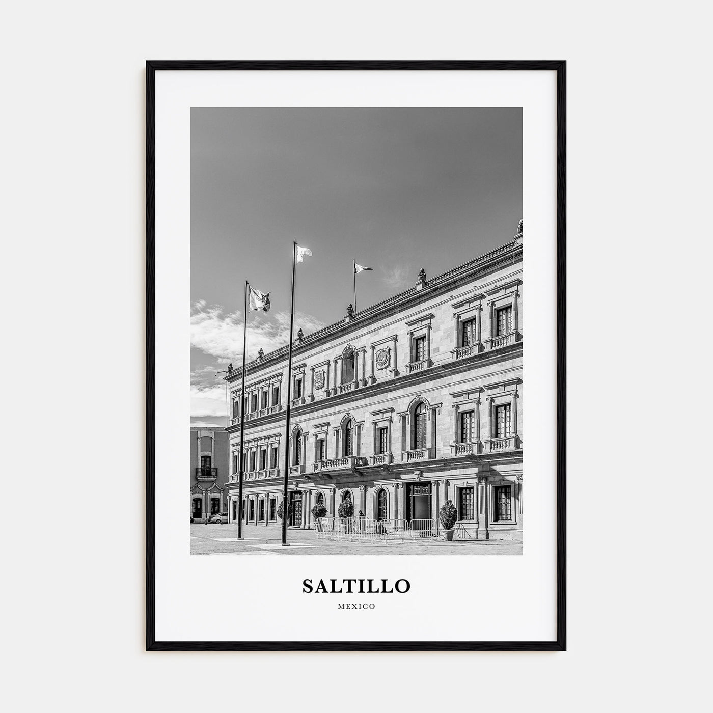 Saltillo Portrait B&W Poster
