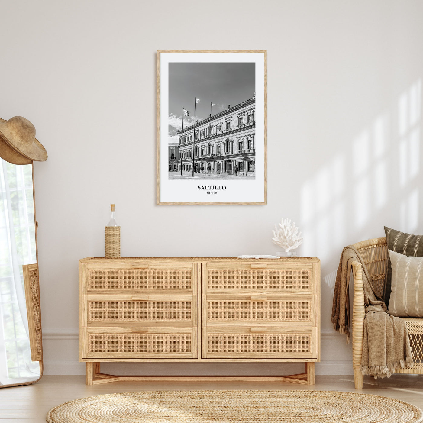 Saltillo Portrait B&W Poster