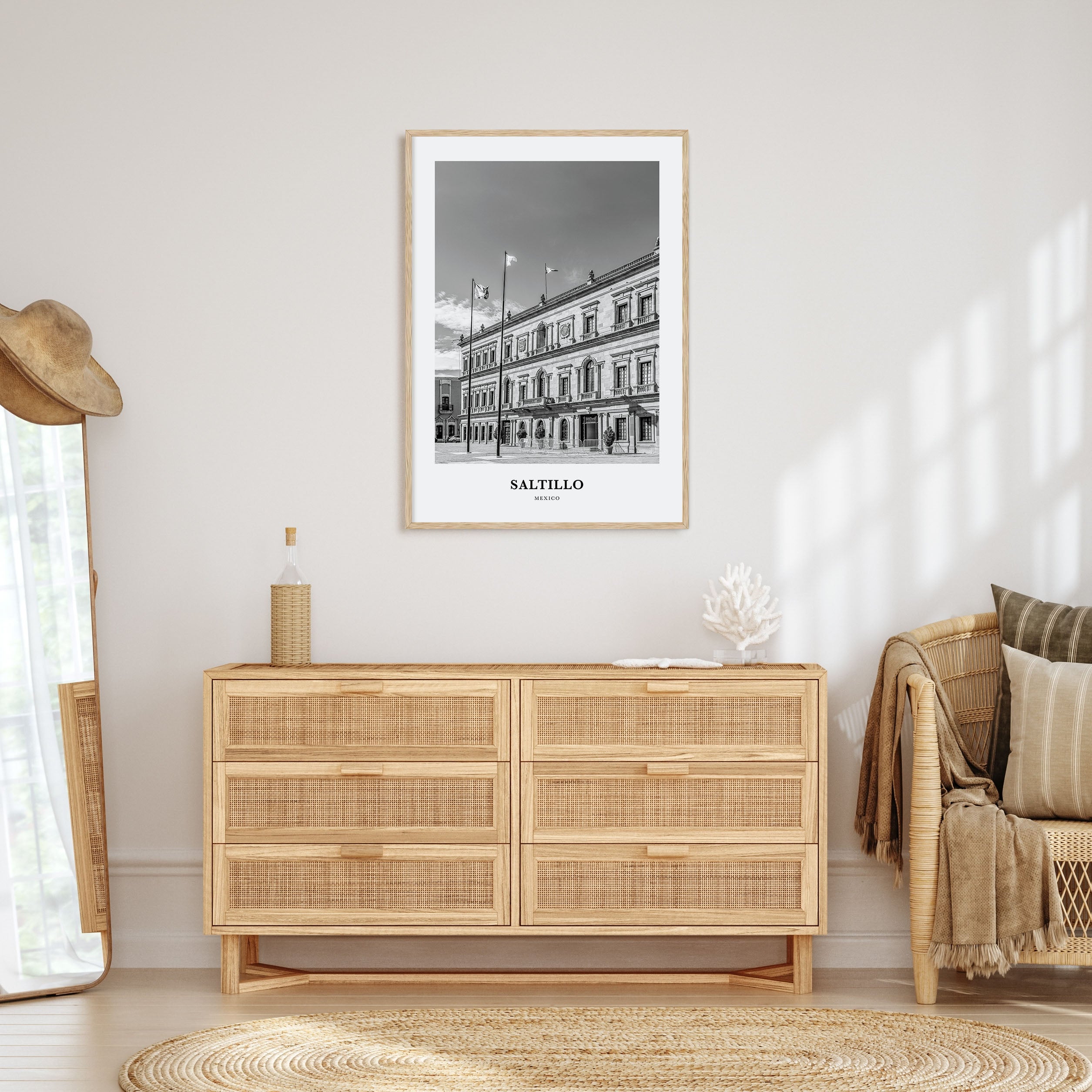 Saltillo Portrait B&W Poster