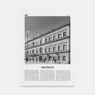 Saltillo Travel B&W Poster
