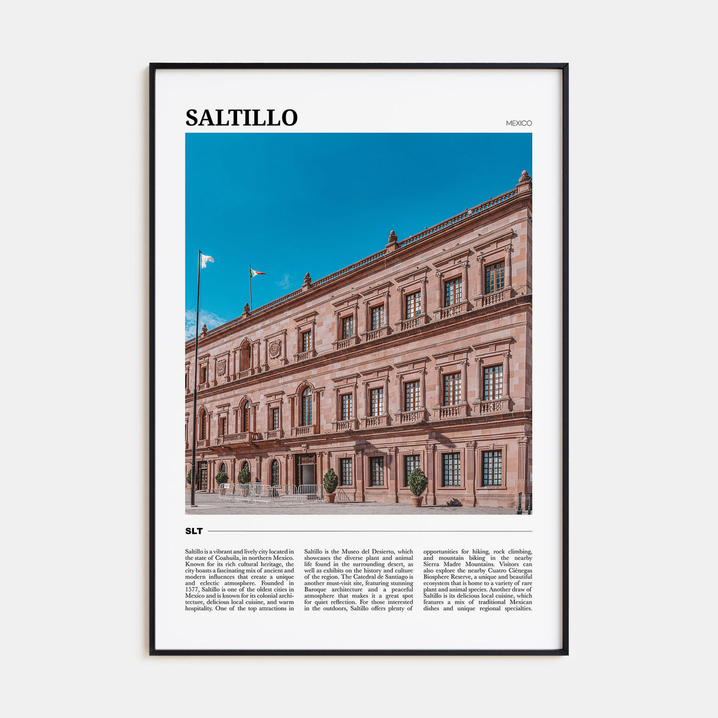 Saltillo Travel Color Poster