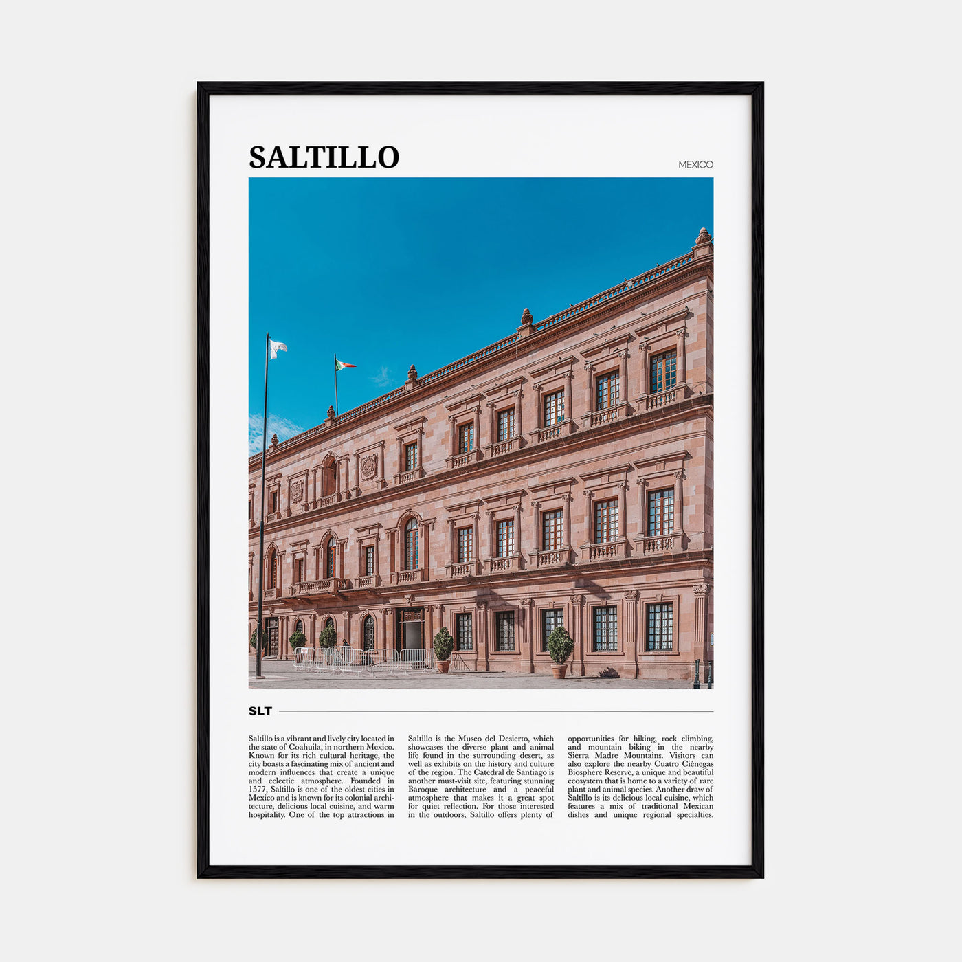 Saltillo Travel Color Poster
