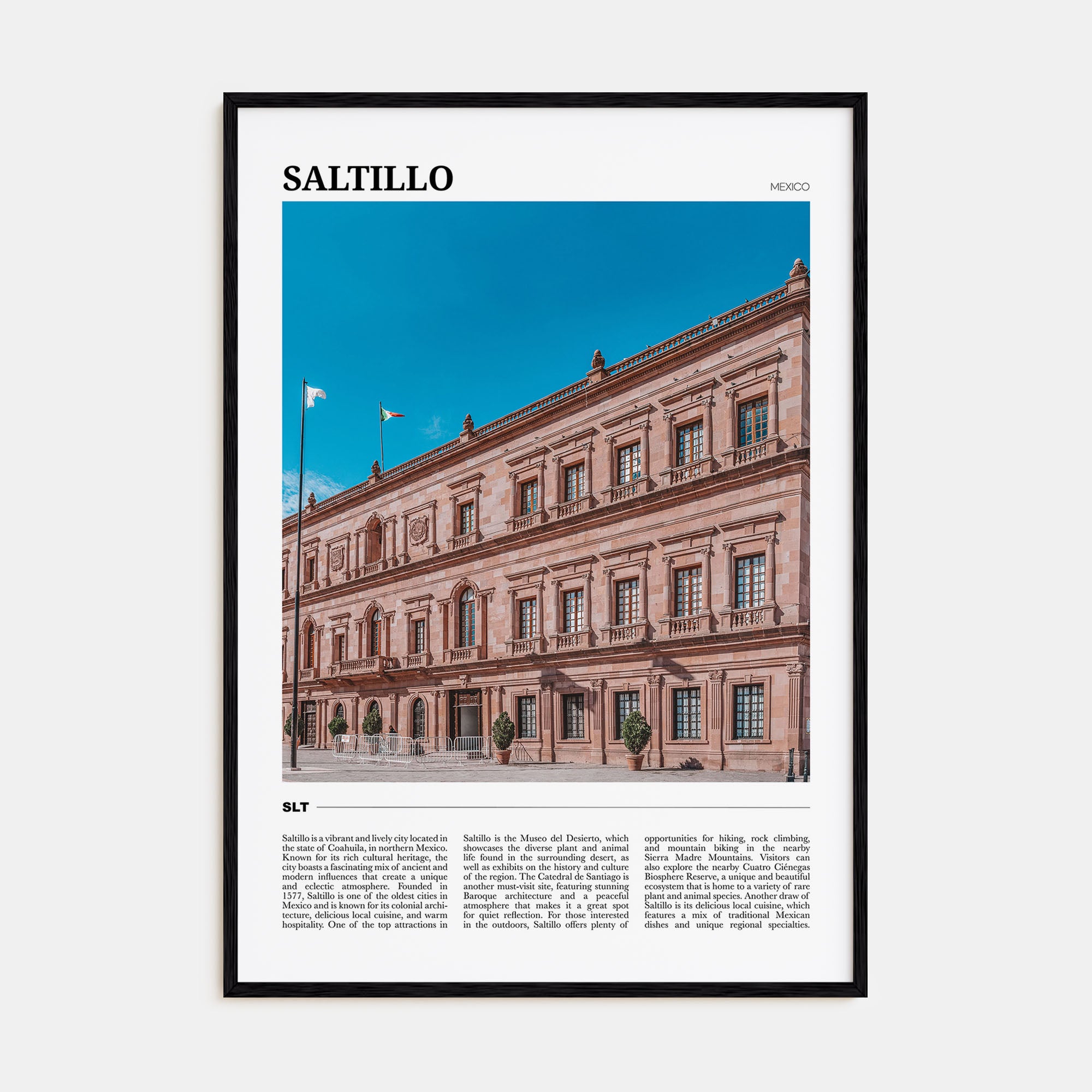 Saltillo Travel Color Poster