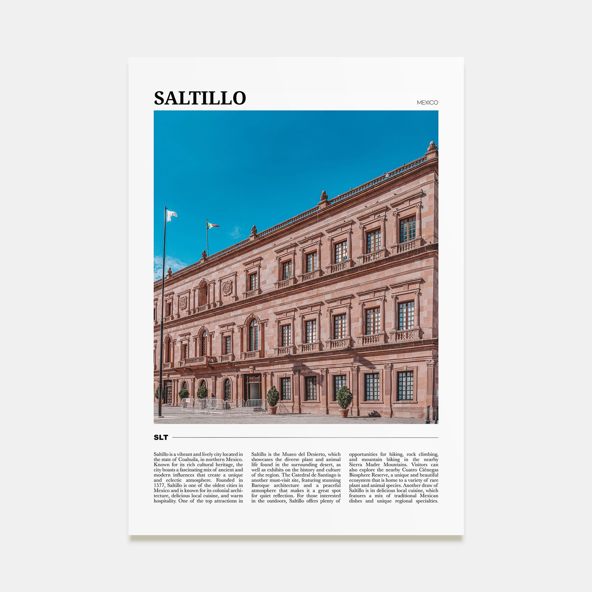 Saltillo Travel Color Poster