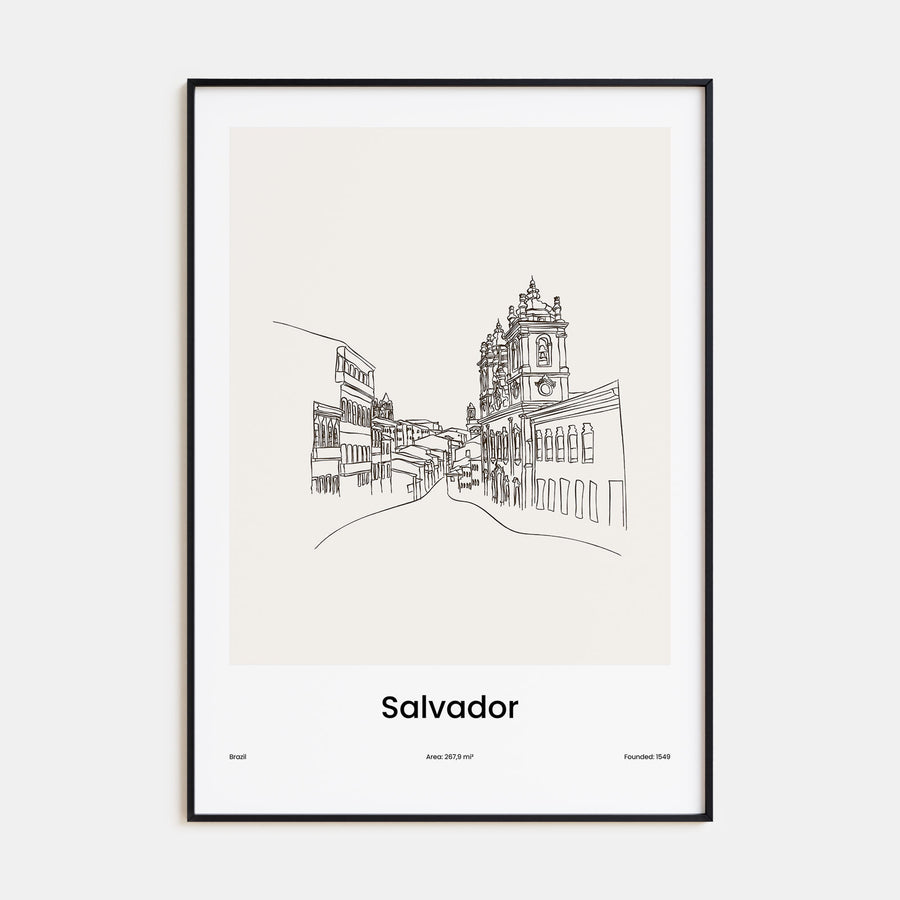 Salvador Drawn Poster