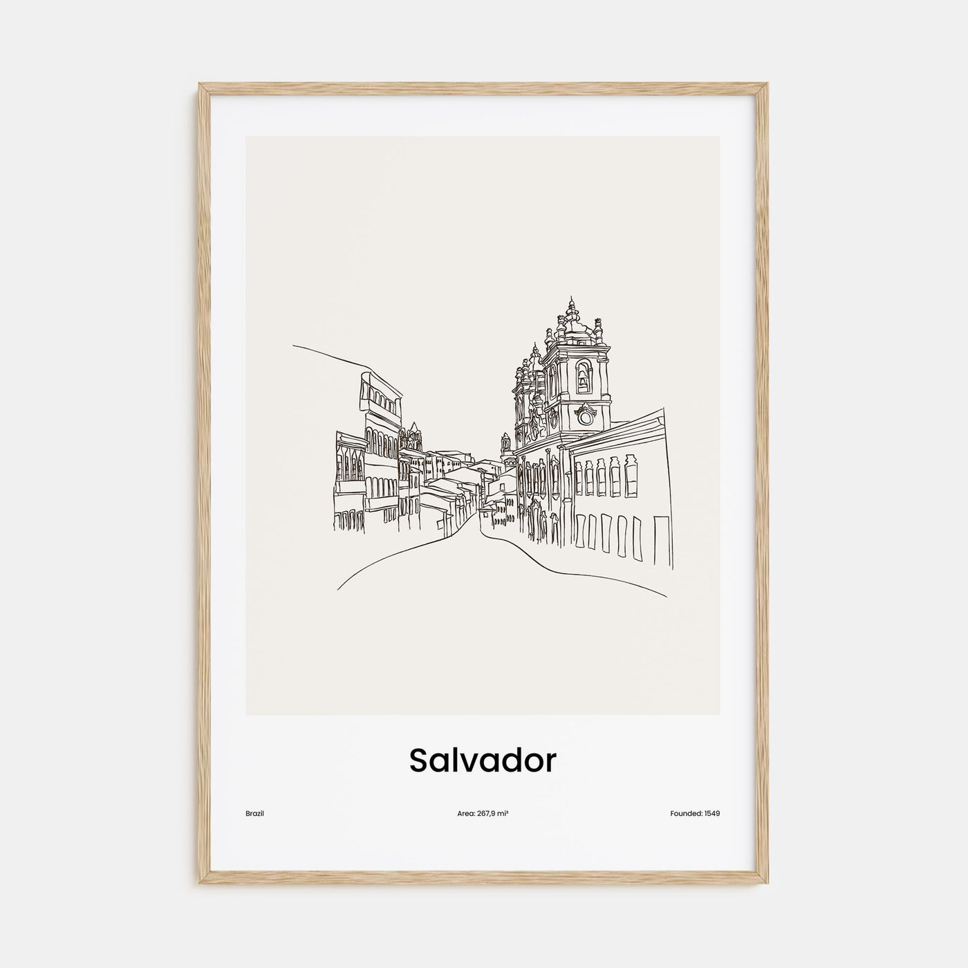 Salvador Drawn Poster