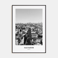 Salvador Portrait B&W Poster