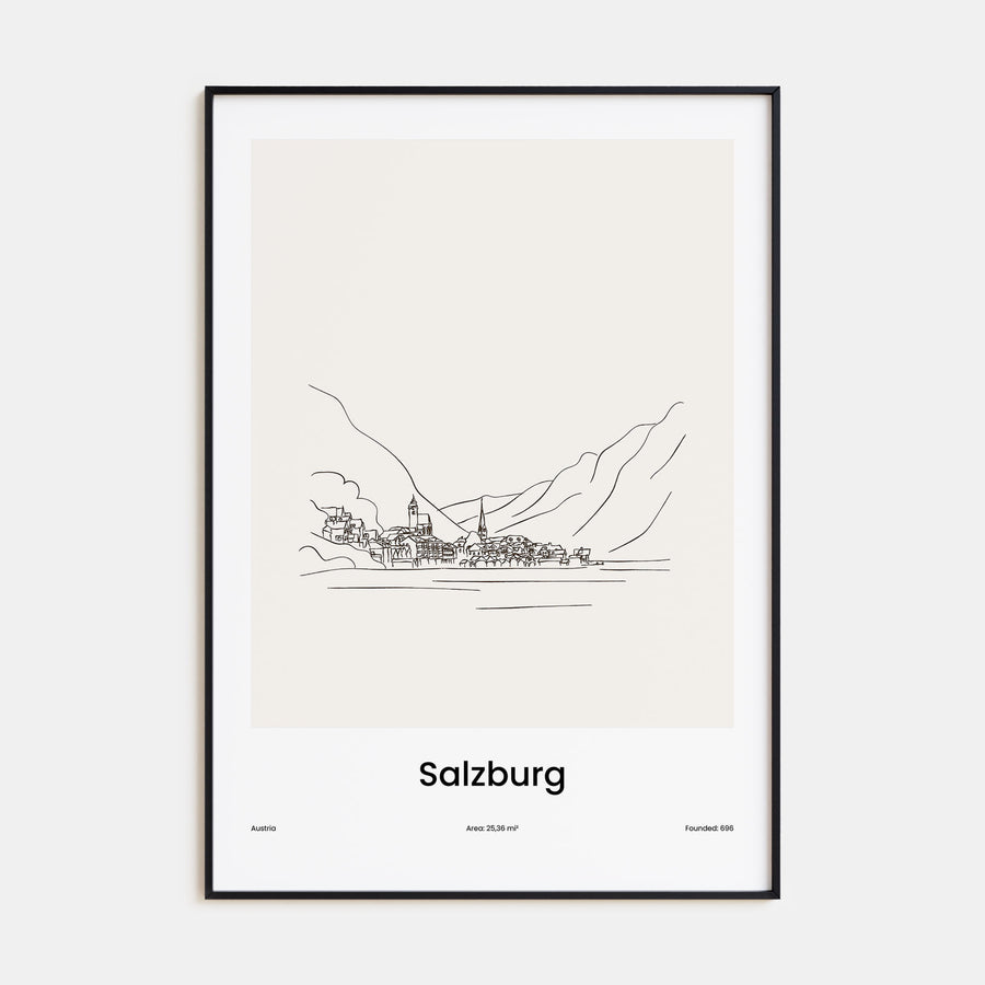 Salzburg Drawn Poster
