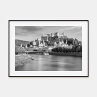 Salzburg Landscape B&W Poster