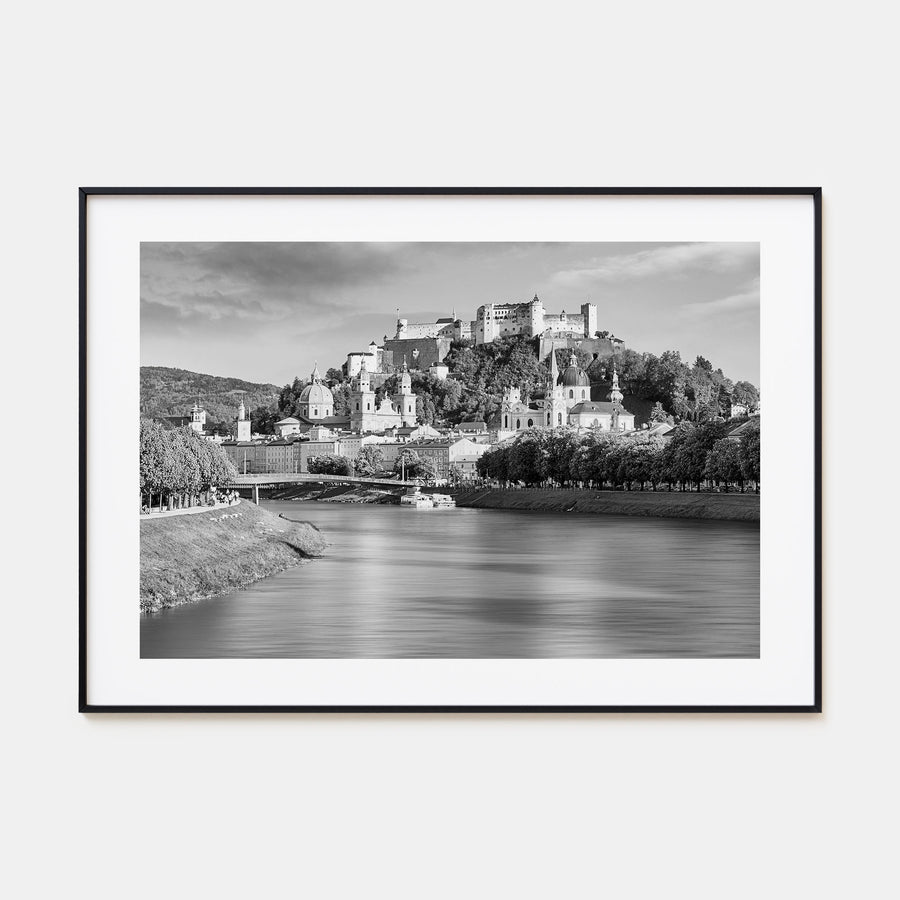 Salzburg Landscape B&W Poster