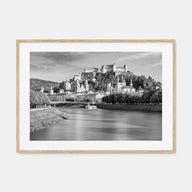 Salzburg Landscape B&W Poster