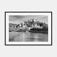 Salzburg Landscape B&W Poster