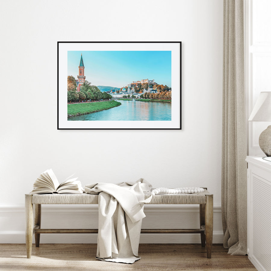 Salzburg Landscape Color Poster