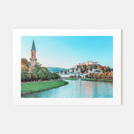 Salzburg Landscape Color Poster