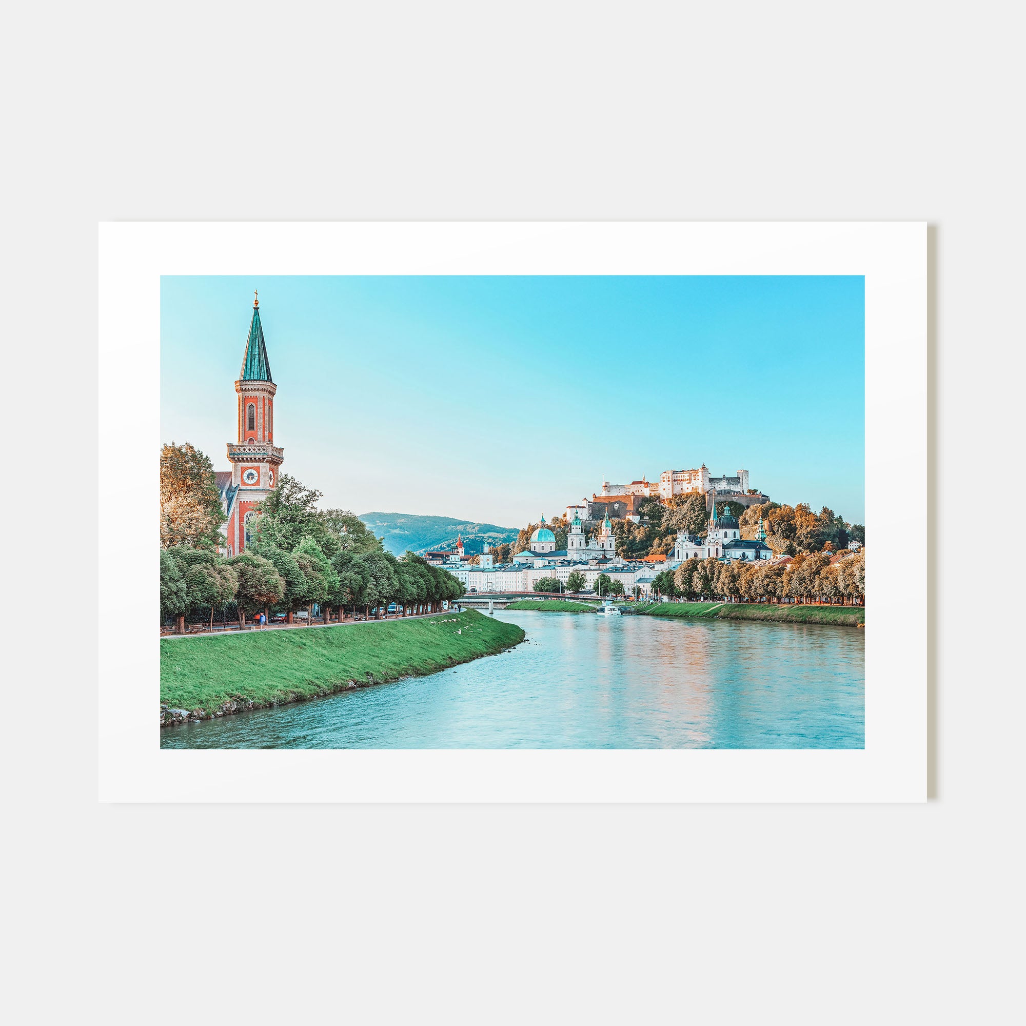 Salzburg Landscape Color Poster