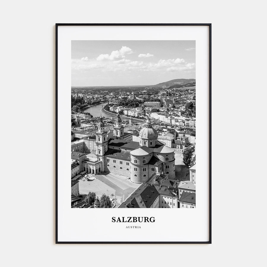 Salzburg Portrait B&W Poster