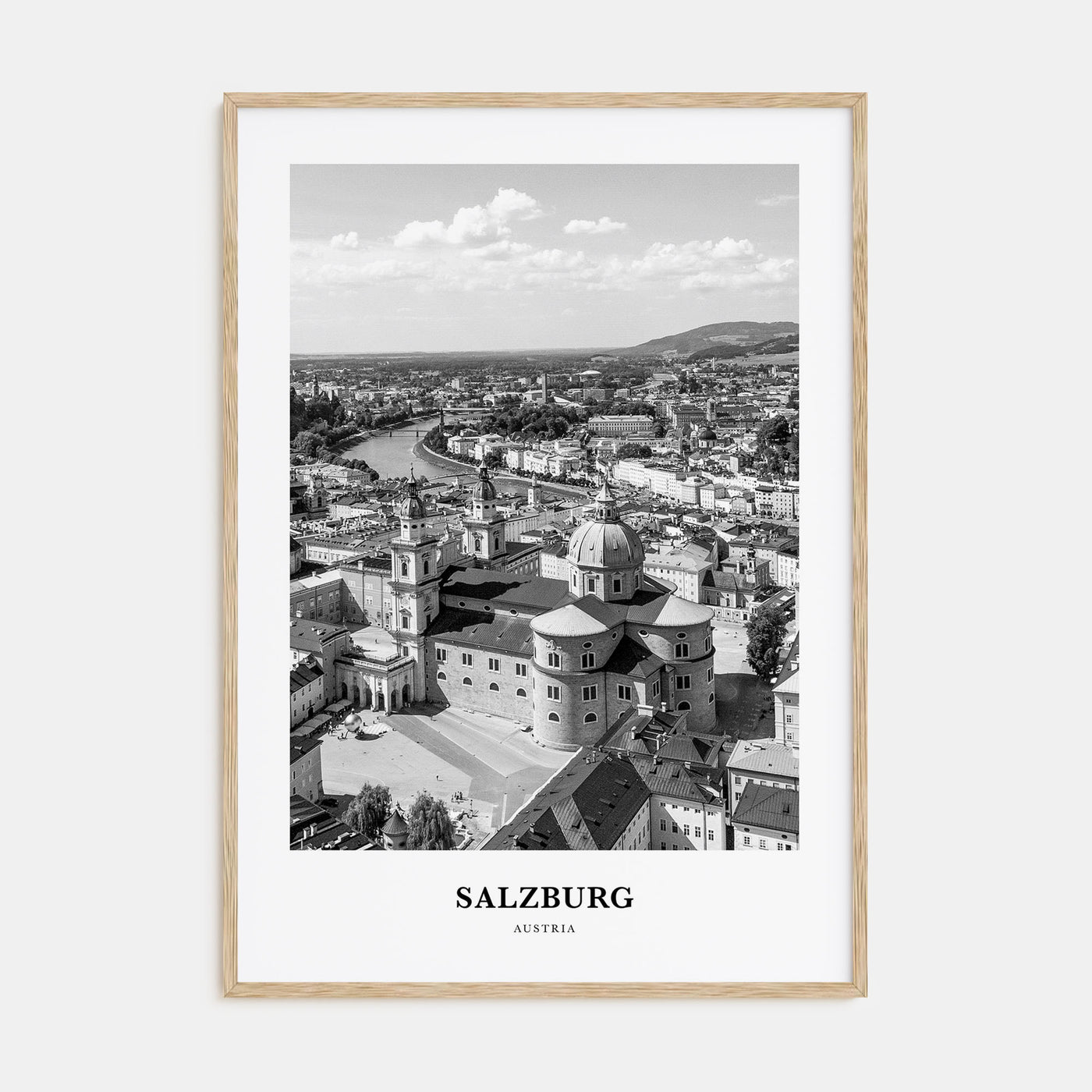 Salzburg Portrait B&W Poster