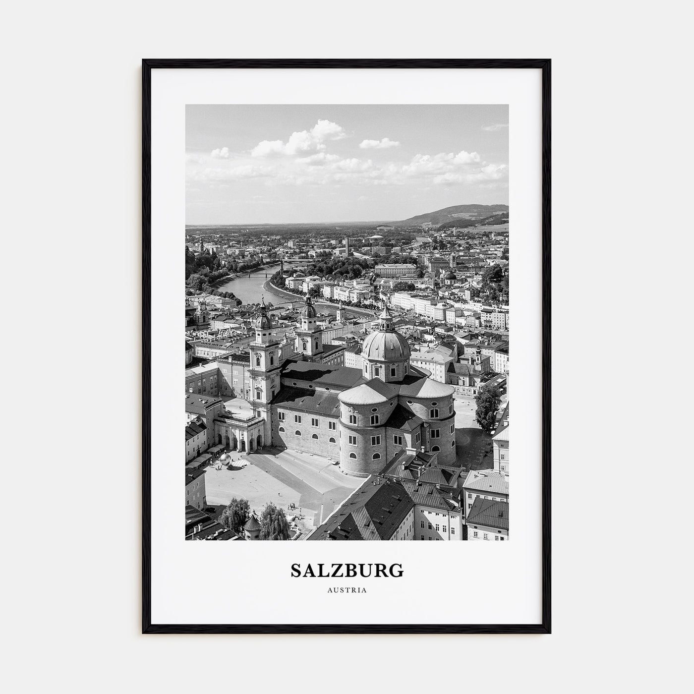Salzburg Portrait B&W Poster