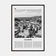 Salzburg Travel B&W Poster