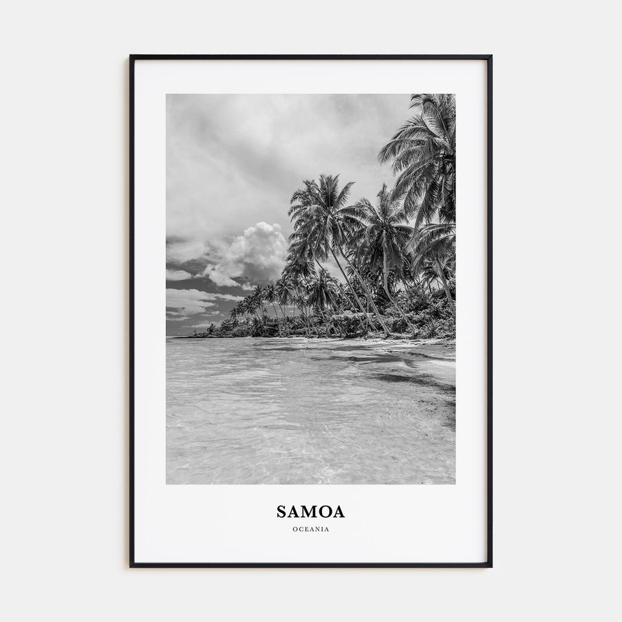 Samoa Portrait B&W Poster