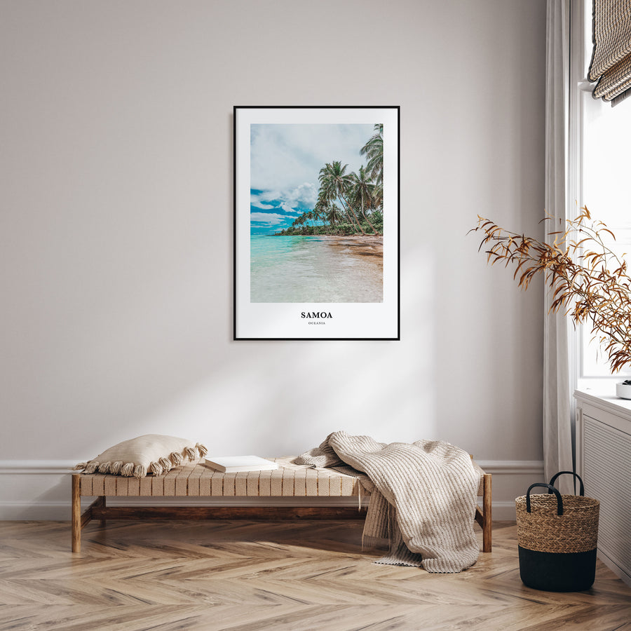Samoa Portrait Color Poster