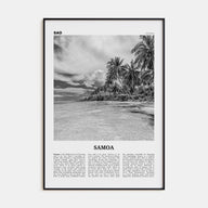 Samoa Travel B&W Poster