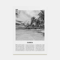 Samoa Travel B&W Poster