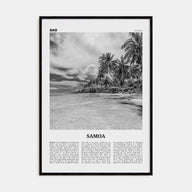 Samoa Travel B&W Poster