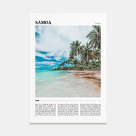 Samoa Travel Color Poster