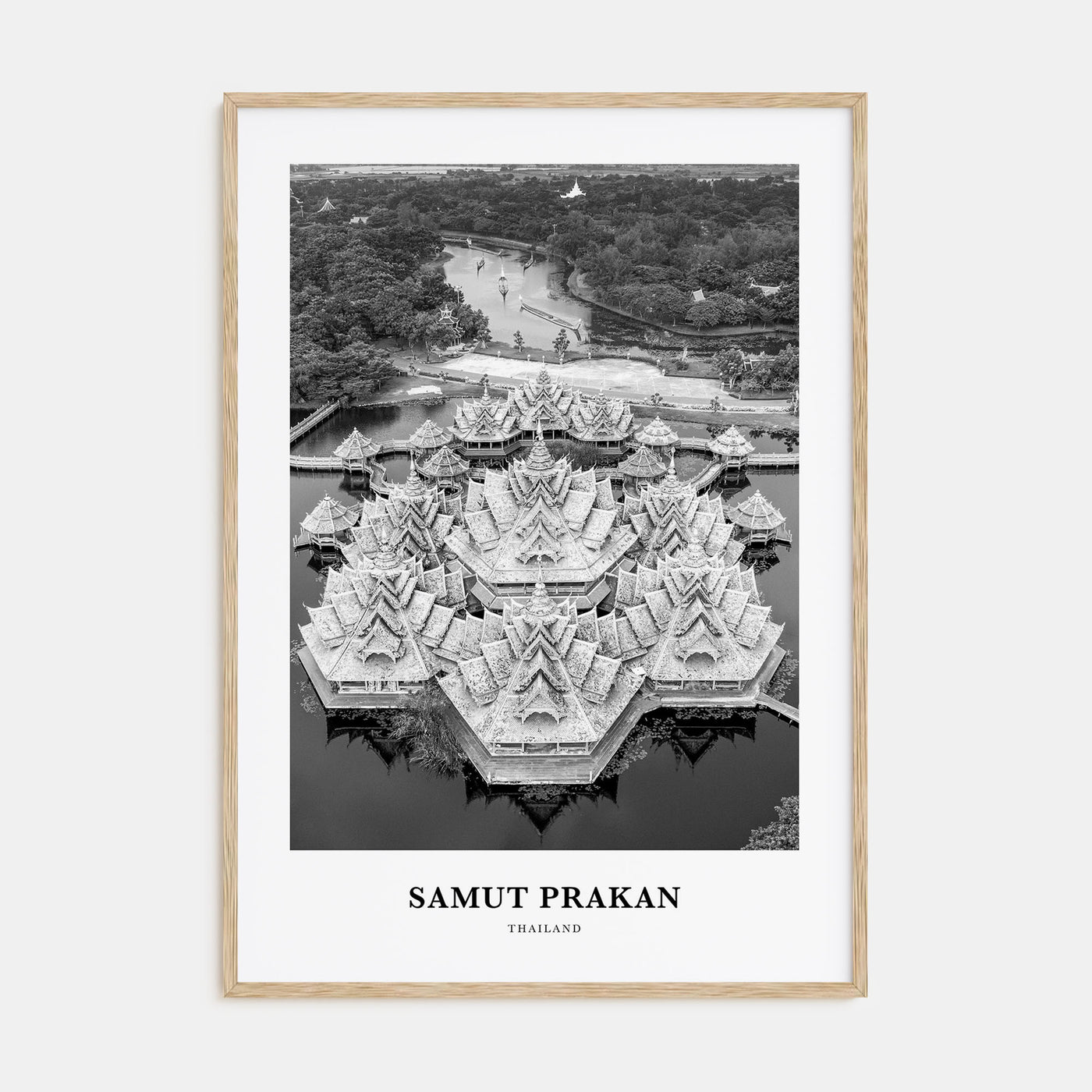 Samut Prakan Portrait B&W Poster