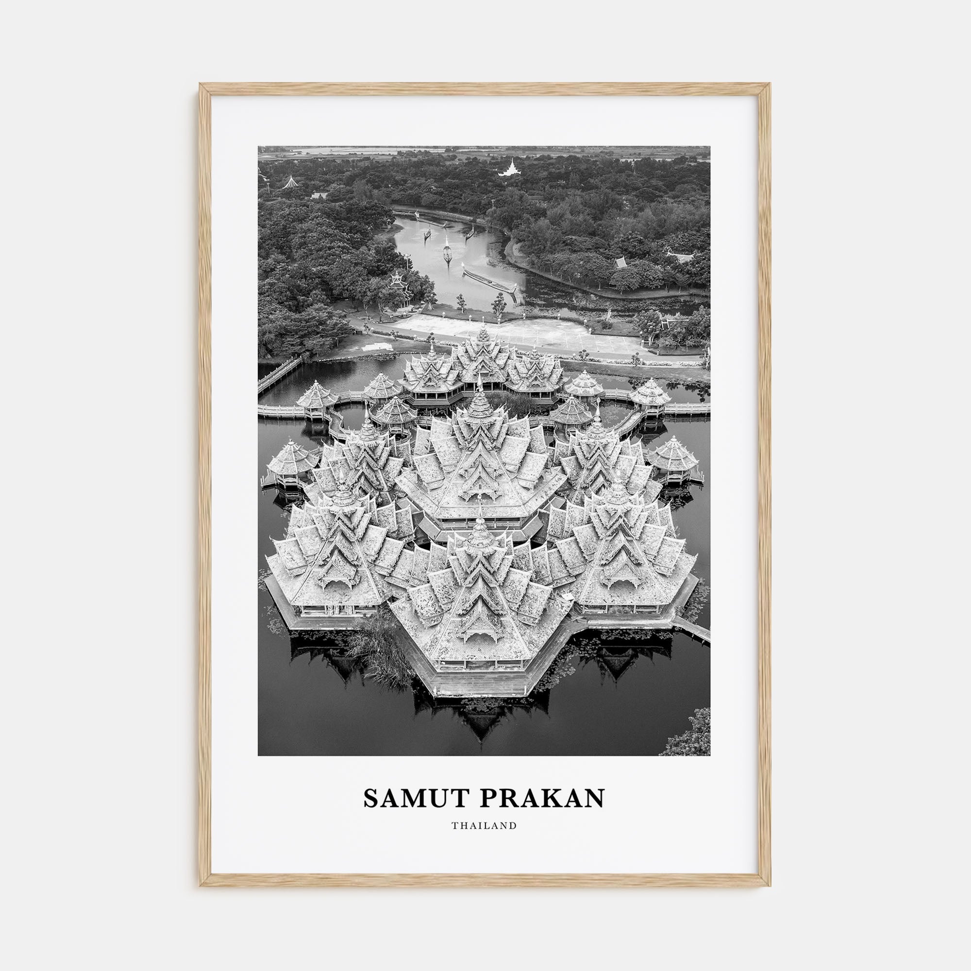 Samut Prakan Portrait B&W Poster