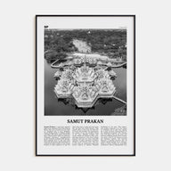 Samut Prakan Travel B&W Poster